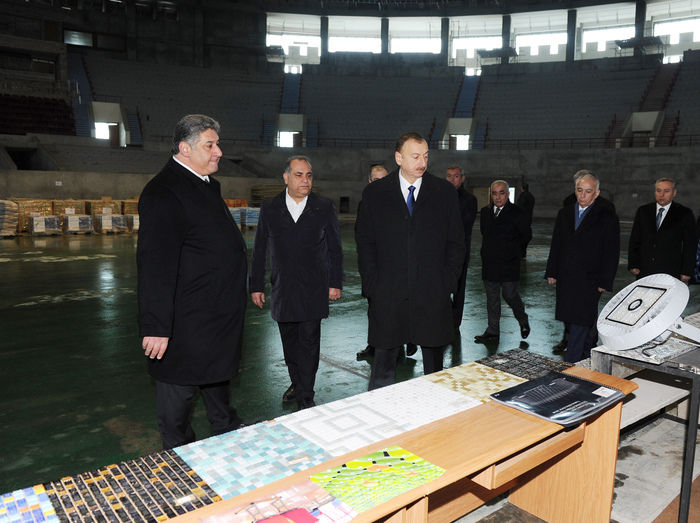 Президент Азербайджана ознакомился с проектом работ, которые будут проведены в Спортивно-концертном комплексе им. Гейдара Алиева (ФОТО)
