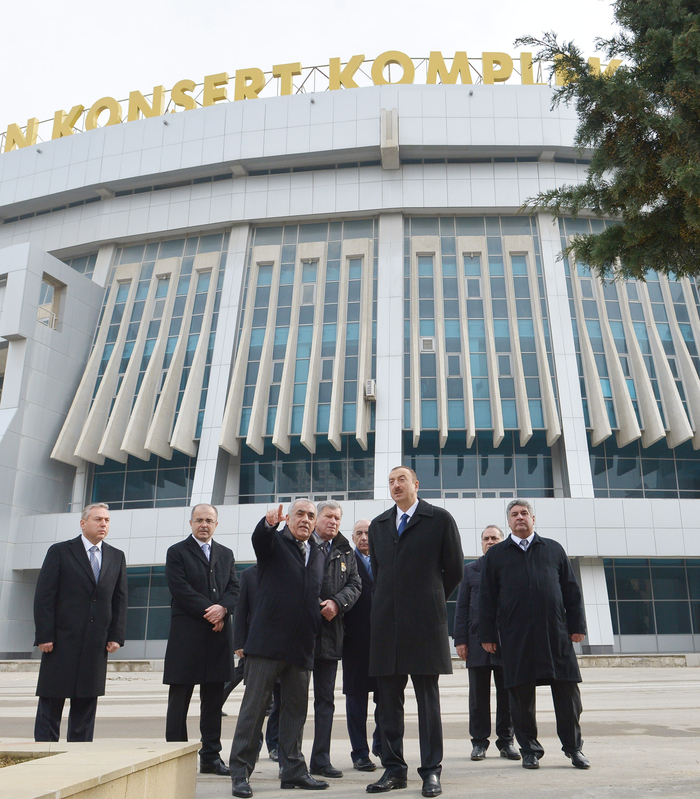 Президент Азербайджана ознакомился с проектом работ, которые будут проведены в Спортивно-концертном комплексе им. Гейдара Алиева (ФОТО)