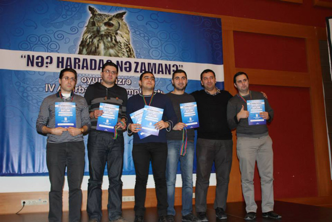 Определены победители четвертого чемпионата Азербайджана по "Что? Где? Когда?" (ФОТО)