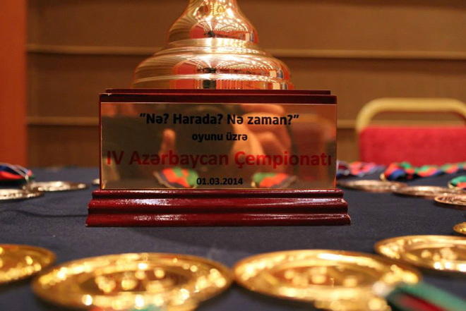 Определены победители четвертого чемпионата Азербайджана по "Что? Где? Когда?" (ФОТО)