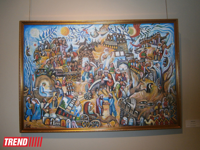 В Баку открылась выставка Ашрафа Гейбата "Посвящение. Между Востоком и Западом" (ФОТО)