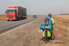 Известный велопутешественник Рамиль Зиядов -  из Беларуси в Москву (ФОТО)