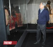 Лейла Алиева и Арзу Алиева приняли участие в открытии выставки "Легендарное оружие" в Центре Гейдара Алиева (ФОТО)