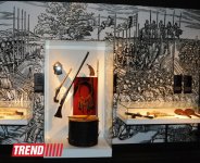 Лейла Алиева и Арзу Алиева приняли участие в открытии выставки "Легендарное оружие" в Центре Гейдара Алиева (ФОТО)