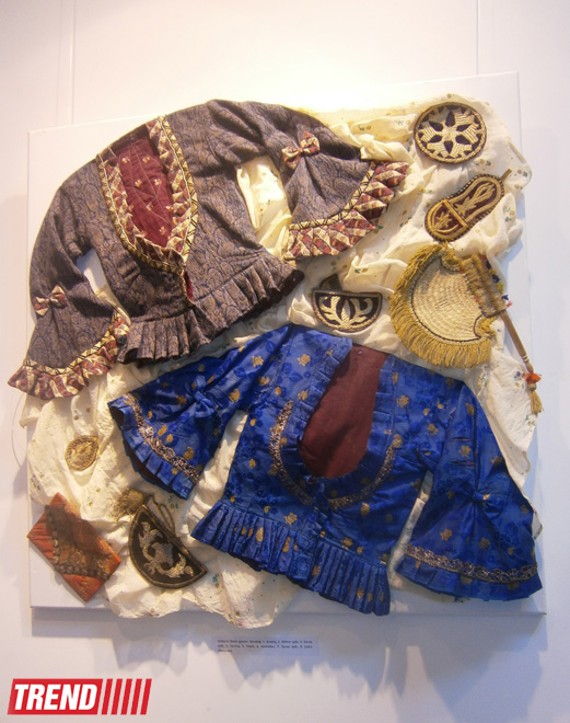 Реконструированная азербайджанская национальная одежда XIX века - выставка "Коллажи" (ФОТО)
