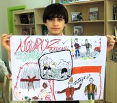 Известные азербайджанские художники провели мастер-класс для школьников (ФОТО)