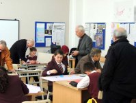 Известные азербайджанские художники провели мастер-класс для школьников (ФОТО)