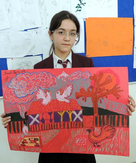 Известные азербайджанские художники провели мастер-класс для школьников (ФОТО)