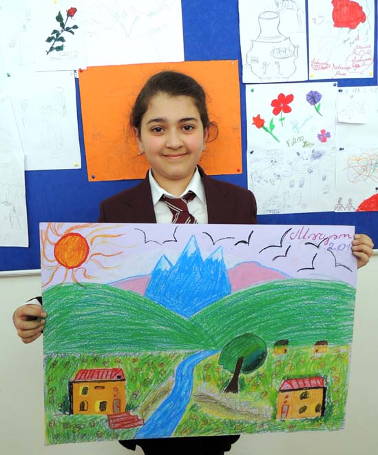 Известные азербайджанские художники провели мастер-класс для школьников (ФОТО)