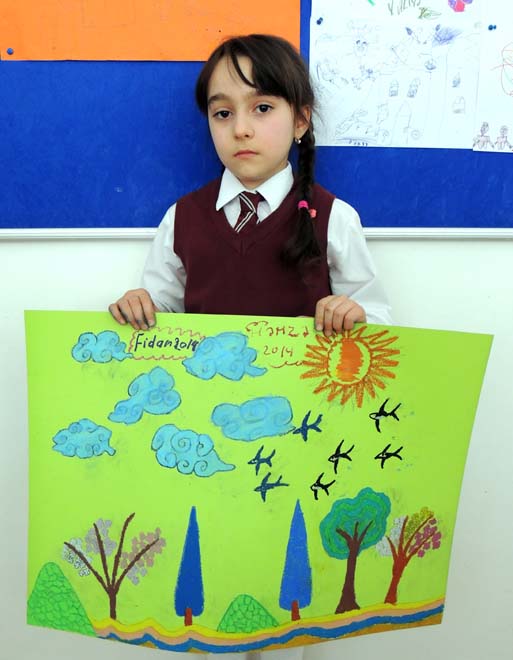 Известные азербайджанские художники провели мастер-класс для школьников (ФОТО)