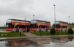 Президент Ильхам Алиев и его супруга ознакомились с выставками, проходящими в Баку (ФОТО)