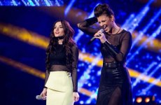 Участницы "Евровидения-2014" Диляра Кязимова и Вилия Матачюнайте на телешоу "Две звезды" (ФОТО)