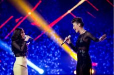 Участницы "Евровидения-2014" Диляра Кязимова и Вилия Матачюнайте на телешоу "Две звезды" (ФОТО)