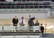 Президент Ильхам Алиев и его супруга приняли участие в открытии Национальной гимнастической арены (ФОТО)