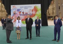 Президент Ильхам Алиев и его супруга приняли участие в открытии Национальной гимнастической арены (ФОТО)