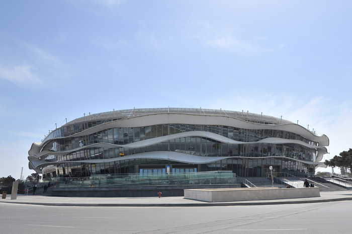 Президент Ильхам Алиев и его супруга приняли участие в открытии Национальной гимнастической арены (ФОТО)