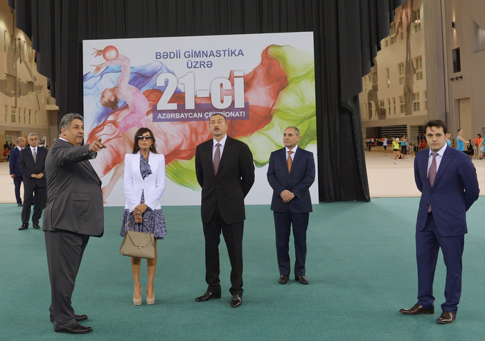 Президент Ильхам Алиев и его супруга приняли участие в открытии Национальной гимнастической арены (ФОТО)