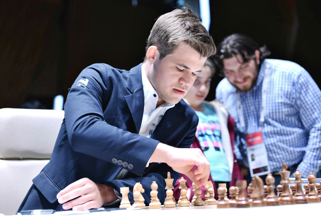 Первый ход племянницы Вугара Гашимова - фоторепортаж с "Shamkir Chess 2014"