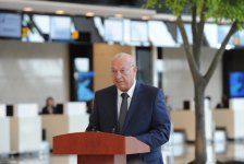 Президент Ильхам Алиев и его супруга приняли участие в открытии нового аэровокзального комплекса в Баку (ФОТО)