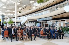 Президент Ильхам Алиев и его супруга приняли участие в открытии нового аэровокзального комплекса в Баку (ФОТО)