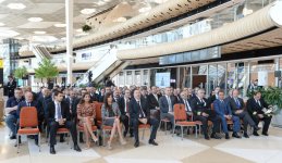 Президент Ильхам Алиев и его супруга приняли участие в открытии нового аэровокзального комплекса в Баку (ФОТО)