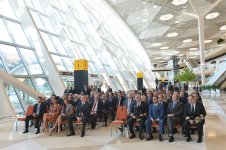 Президент Ильхам Алиев и его супруга приняли участие в открытии нового аэровокзального комплекса в Баку (ФОТО)
