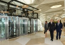 Президент Ильхам Алиев и его супруга приняли участие в открытии нового аэровокзального комплекса в Баку (ФОТО)