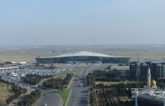 Президент Ильхам Алиев и его супруга приняли участие в открытии нового аэровокзального комплекса в Баку (ФОТО)