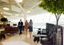 Президент Ильхам Алиев и его супруга приняли участие в открытии нового аэровокзального комплекса в Баку (ФОТО)