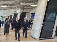 Президент Ильхам Алиев и его супруга приняли участие в открытии нового аэровокзального комплекса в Баку (ФОТО)