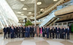 Президент Ильхам Алиев и его супруга приняли участие в открытии нового аэровокзального комплекса в Баку (ФОТО)