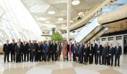 Президент Ильхам Алиев и его супруга приняли участие в открытии нового аэровокзального комплекса в Баку (ФОТО)