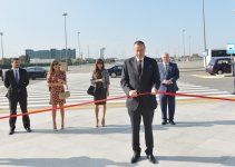 Президент Ильхам Алиев и его супруга приняли участие в открытии нового аэровокзального комплекса в Баку (ФОТО)