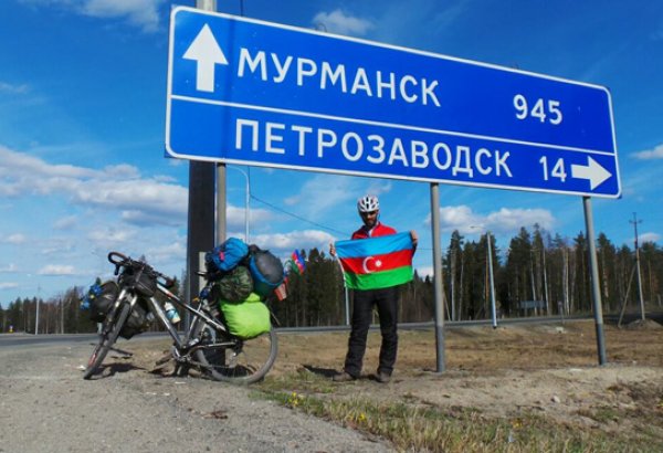 Рамиль Зиядов посвятил покорение Полярного круга Национальному герою Азербайджана Альберту Агарунову (ФОТО)