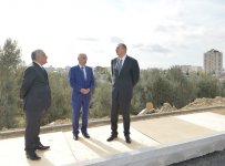 Президент Азербайджана ознакомился с ходом строительных работ в новом комплексе мечети в Баку (ФОТО)