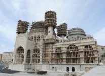 Президент Азербайджана ознакомился с ходом строительных работ в новом комплексе мечети в Баку (ФОТО)