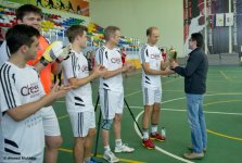 В Шамкире прошел интересный футбольный турнир между шахматистами и журналистами (ФОТО)