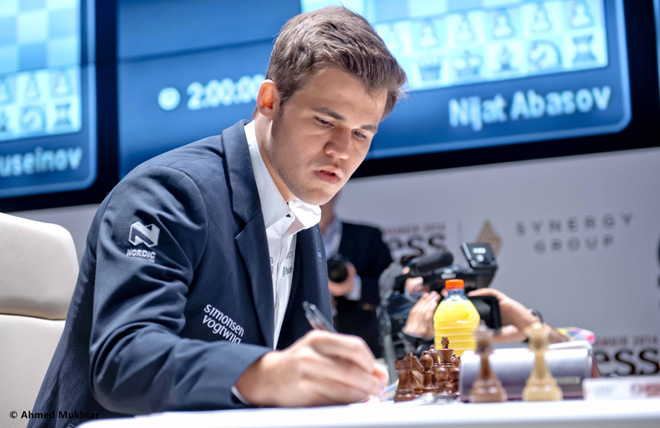 Международный шахматный турнир "Shamkir Chess 2014" - день девятый (ФОТО)