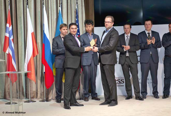 В Шамкире прошла церемония закрытия "Shamkir Chess 2014", посвященного памяти Вугара Гашимова (ФОТО)