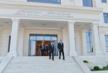 Президент Азербайджана принял участие в открытии нового здания ИВ Агдашского района (ФОТО)