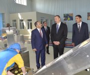 Президент Ильхам Алиев принял участие в открытии Агдашского завода по
переработке фруктов (ФОТО)