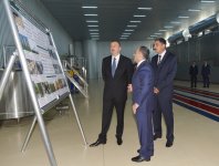 Президент Ильхам Алиев принял участие в открытии Агдашского завода по
переработке фруктов (ФОТО)