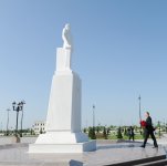 Президент Азербайджана прибыл в Агдашский район (ФОТО)