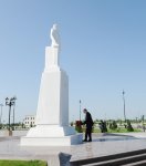 Президент Азербайджана прибыл в Агдашский район (ФОТО)