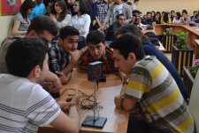 В Баку прошел чемпионат по брейн-рингу, приуроченный ко дню создания КИИ "Азербайджан " (ФОТО)