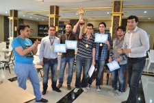 В Баку прошел чемпионат по брейн-рингу, приуроченный ко дню создания КИИ "Азербайджан " (ФОТО)