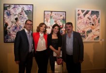 Художник Эмиль Азиз показал в Баку "Краски небес" (ФОТО)