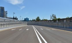 Президент Ильхам Алиев принял участие в открытии нового автотоннеля и подземного пешеходного перехода в Баку (ФОТО)