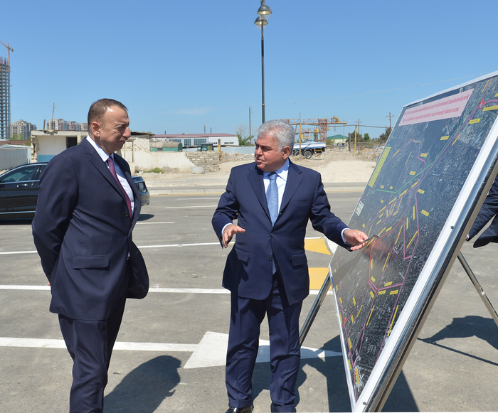 Президент Ильхам Алиев принял участие в открытии нового автотоннеля и подземного пешеходного перехода в Баку (ФОТО)