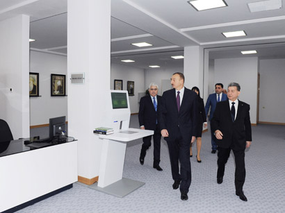 Президент Азербайджана принял участие в открытии нового здания Центральной библиотеки Национальной академии наук (ФОТО)